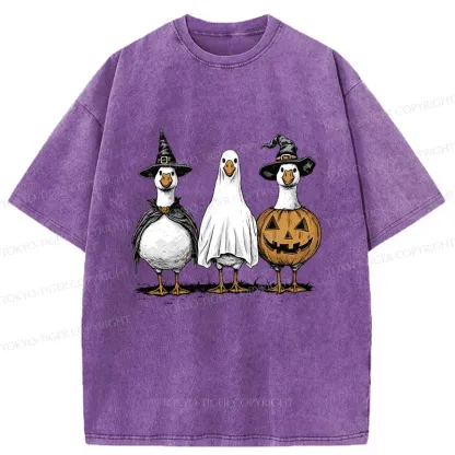 Tokyo-Tiger Halloween Goose Washed T-Shirt