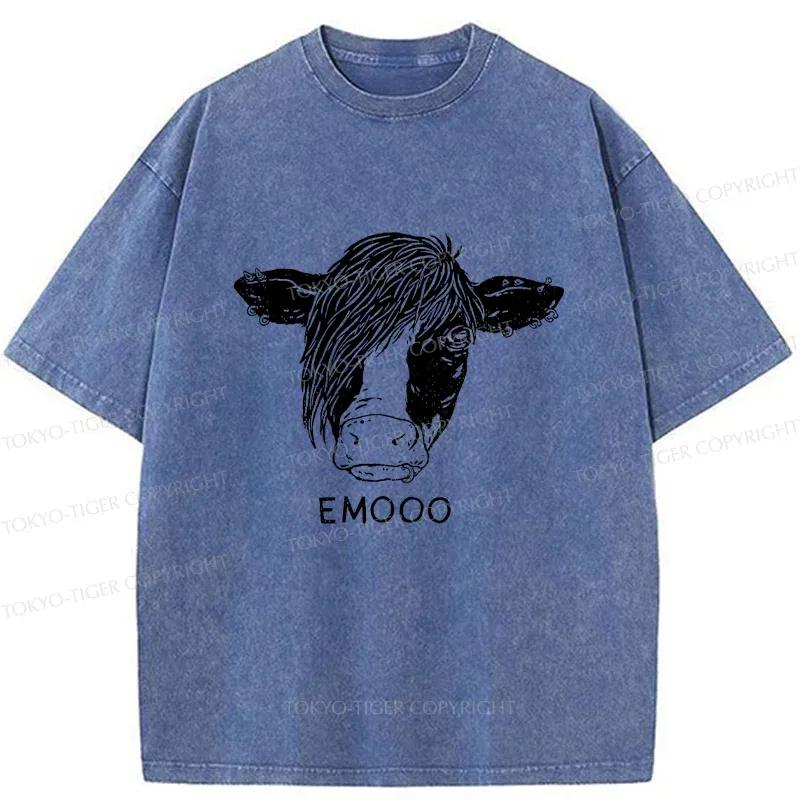 Tokyo-Tiger Rock Cow Washed T-Shirt