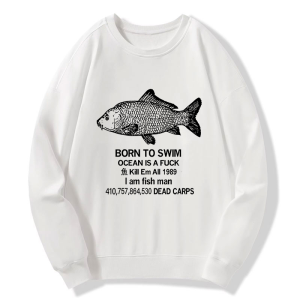 Image of Tokyo-Tiger Born To Swim Sweatshirt