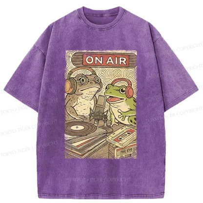 Tokyo-Tiger Frog And Toad Washed T-Shirt