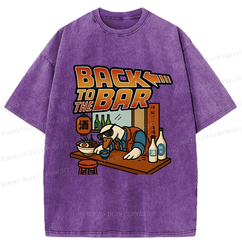 Tokyo-Tiger The Coolest Goose At The Bar Washed T-Shirt