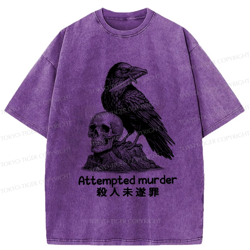 Tokyo-Tiger Attempted Murder Washed T-Shirt