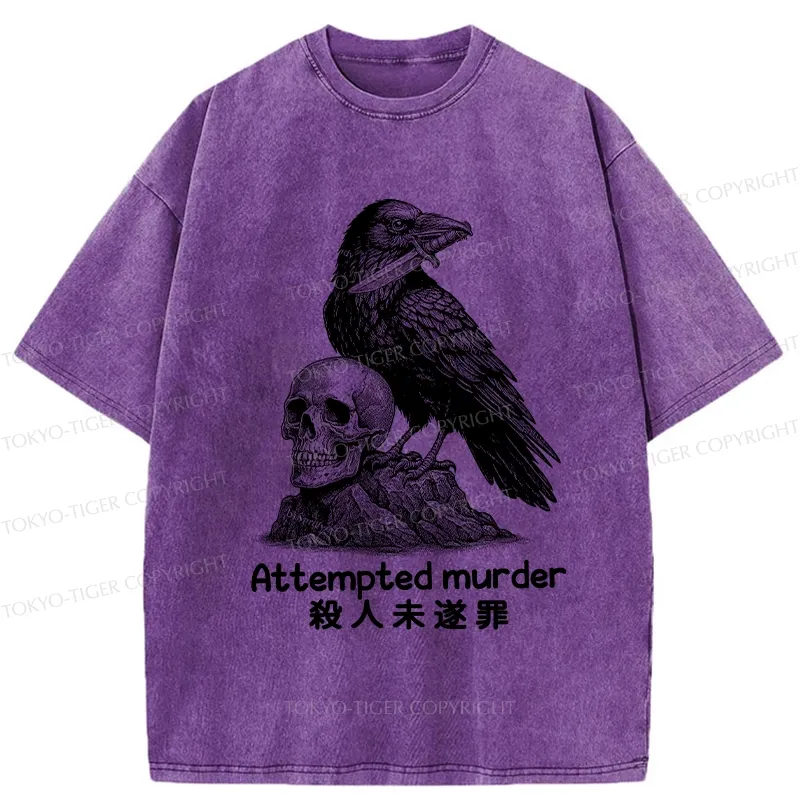 Tokyo-Tiger Attempted Murder Washed T-Shirt