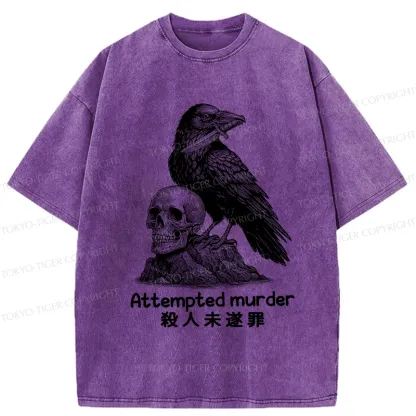 Tokyo-Tiger Attempted Murder Washed T-Shirt