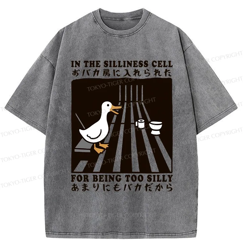 Tokyo-Tiger Silly Goose In The Silliness Cell Washed T-Shirt