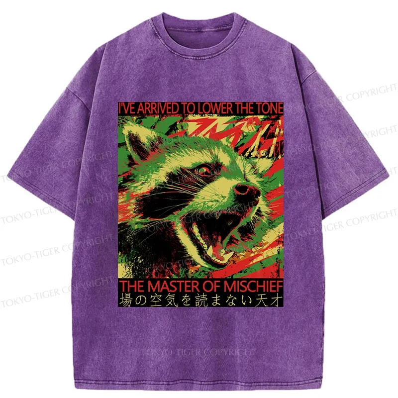 Tokyo-Tiger The Master Of Mischief Washed T-Shirt