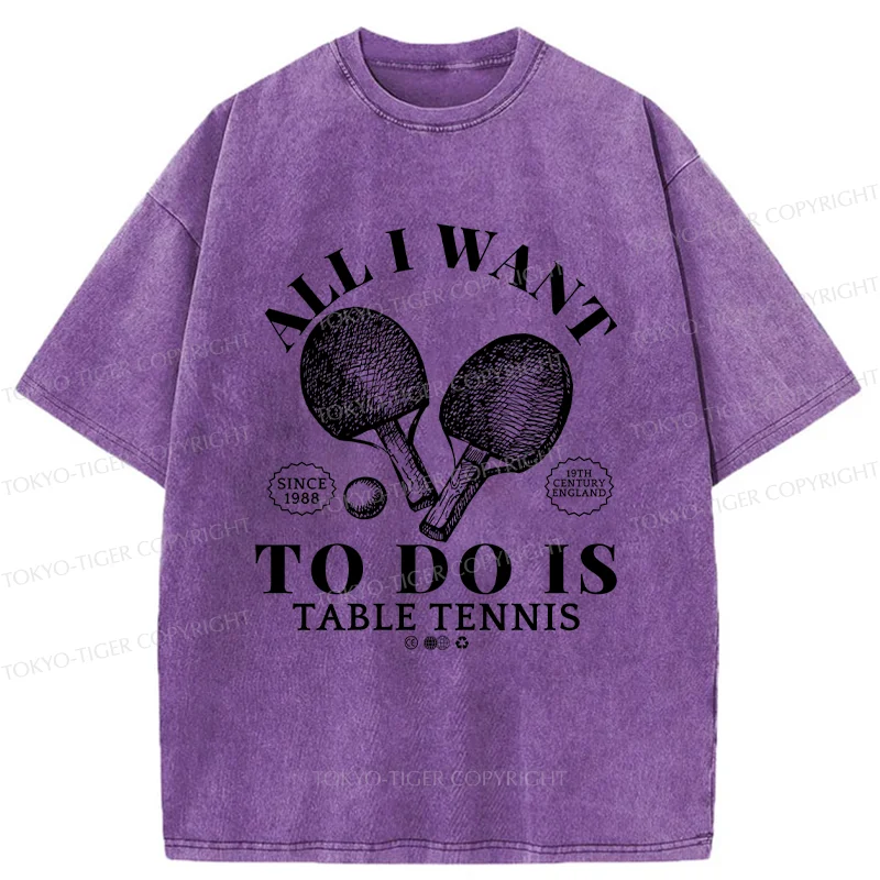 Tokyo-Tiger Table Tennis Washed T-Shirt