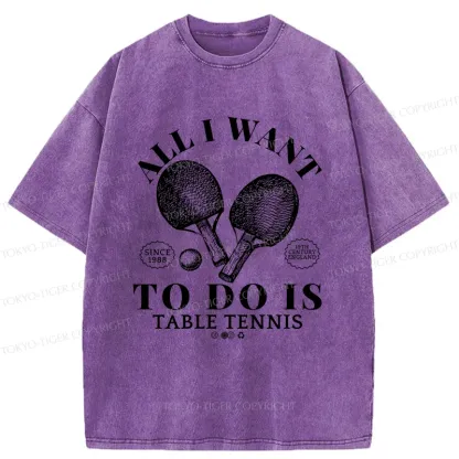 Tokyo-Tiger Table Tennis Washed T-Shirt