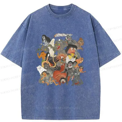 Tokyo-Tiger Famous Japanese Yoaki Washed T-Shirt