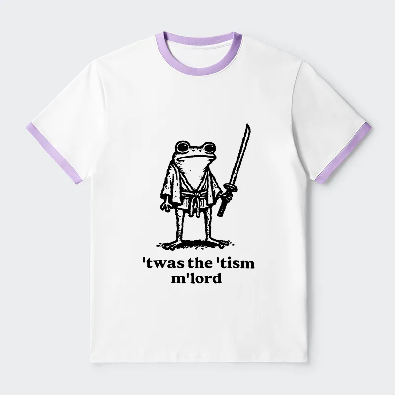 Tokyo-Tiger Focused Samurai Frog Contrast Trim T-Shirt