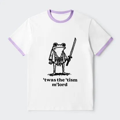 Tokyo-Tiger Focused Samurai Frog Contrast Trim T-Shirt