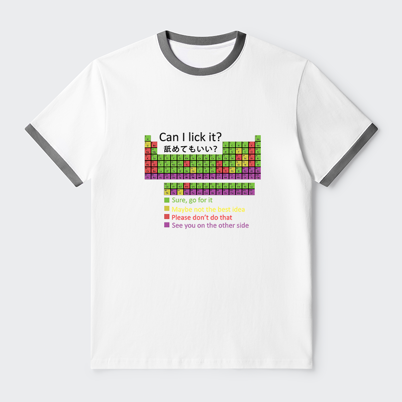 Tokyo-Tiger Can I Lick It Contrast Trim T-Shirt