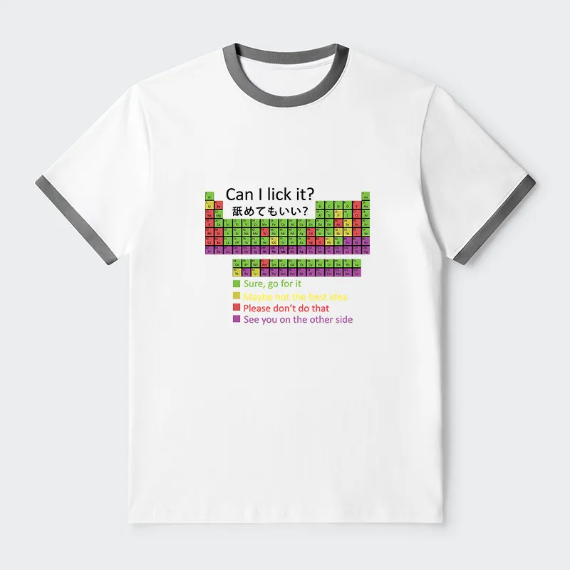 Tokyo-Tiger Can I Lick It Contrast Trim T-Shirt