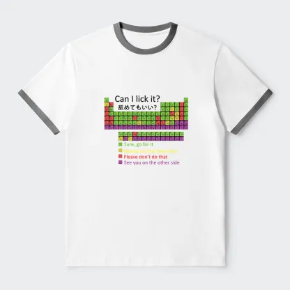 Tokyo-Tiger Can I Lick It Contrast Trim T-Shirt