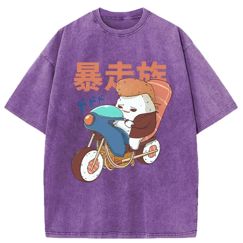 Tokyo-Tiger Motorcycle Gang Washed T-Shirt