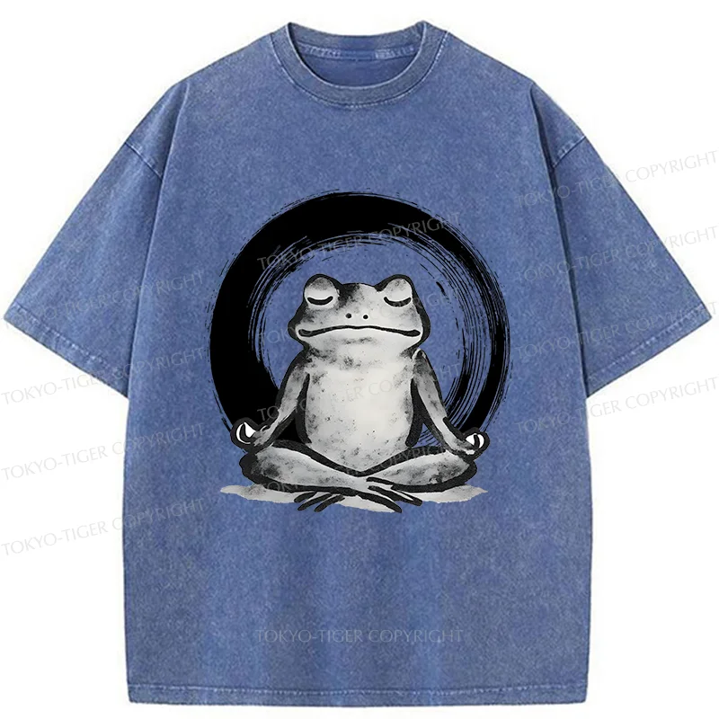 Tokyo-Tiger Zen Frog Washed T-Shirt