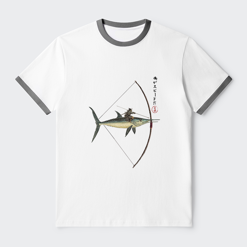 Tokyo-Tiger I Am Speed Contrast Trim T-Shirt