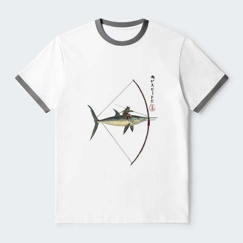 Tokyo-Tiger I Am Speed Contrast Trim T-Shirt