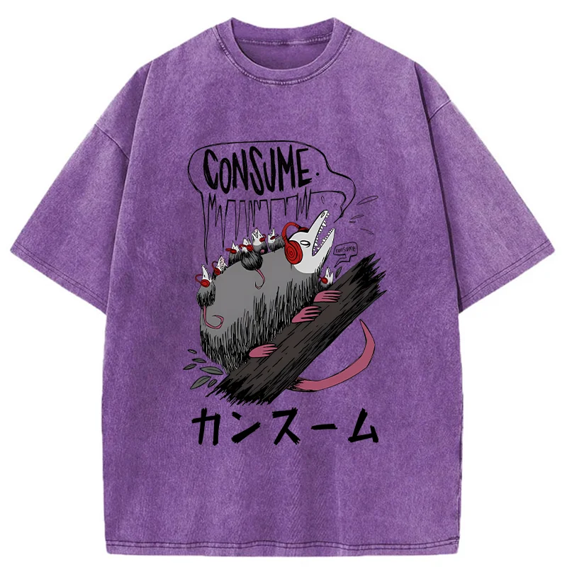 Tokyo-Tiger Consume Possum Japan Washed T-Shirt