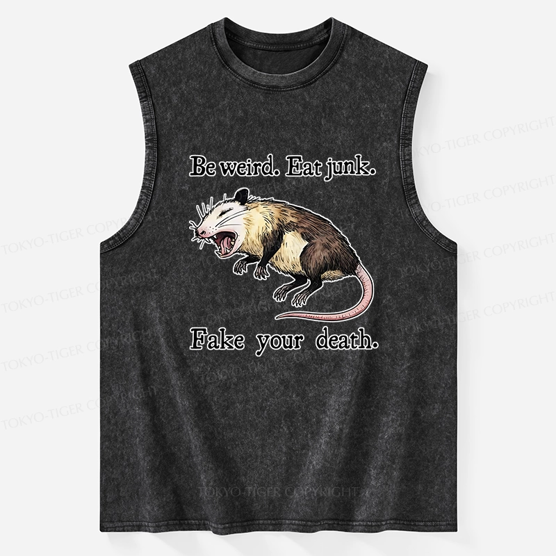 Tokyo-Tiger Possum Playing Dead Washed Tank