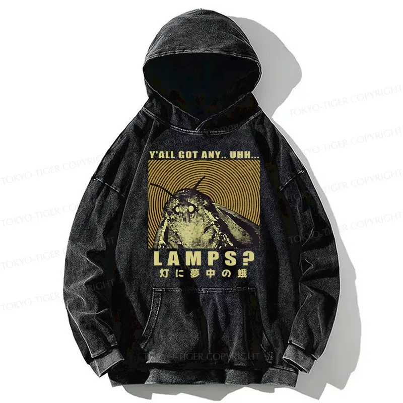 Tokyo-Tiger Moth Obsessed With The Light Washed Hoodie