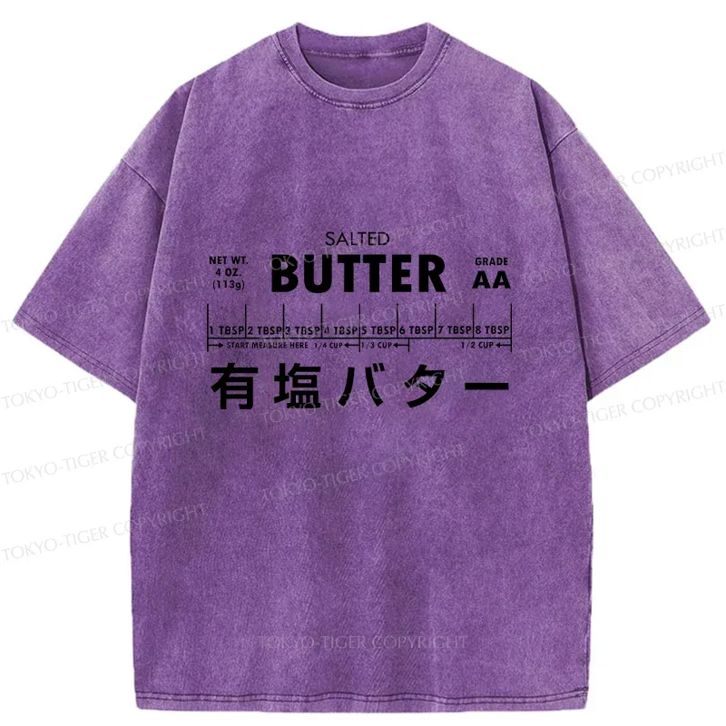 Tokyo-Tiger Funny Butter Washed T-Shirt