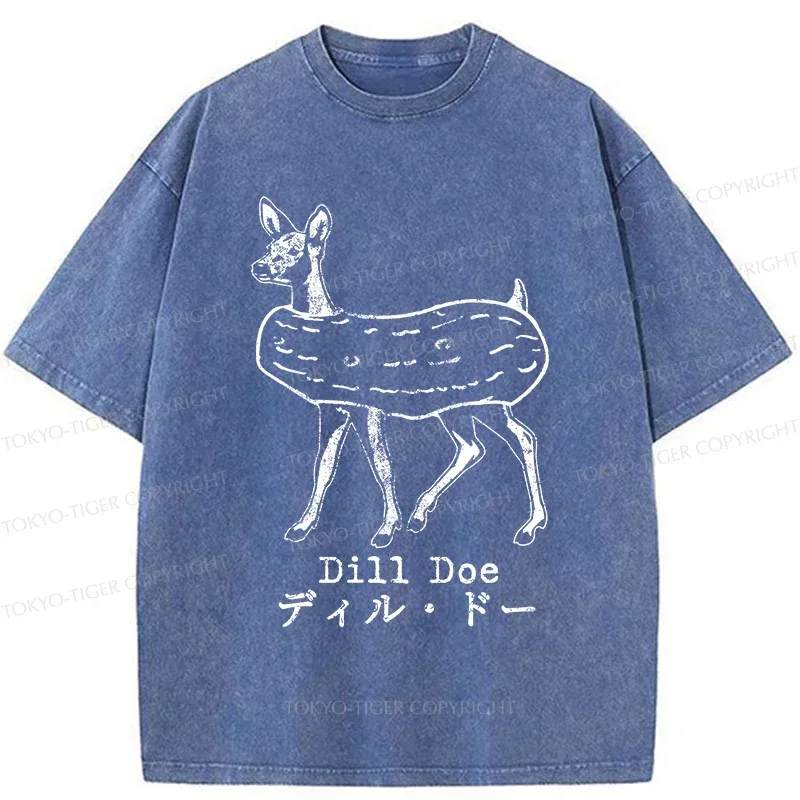 Tokyo-Tiger Cucumber Deer Washed T-Shirt
