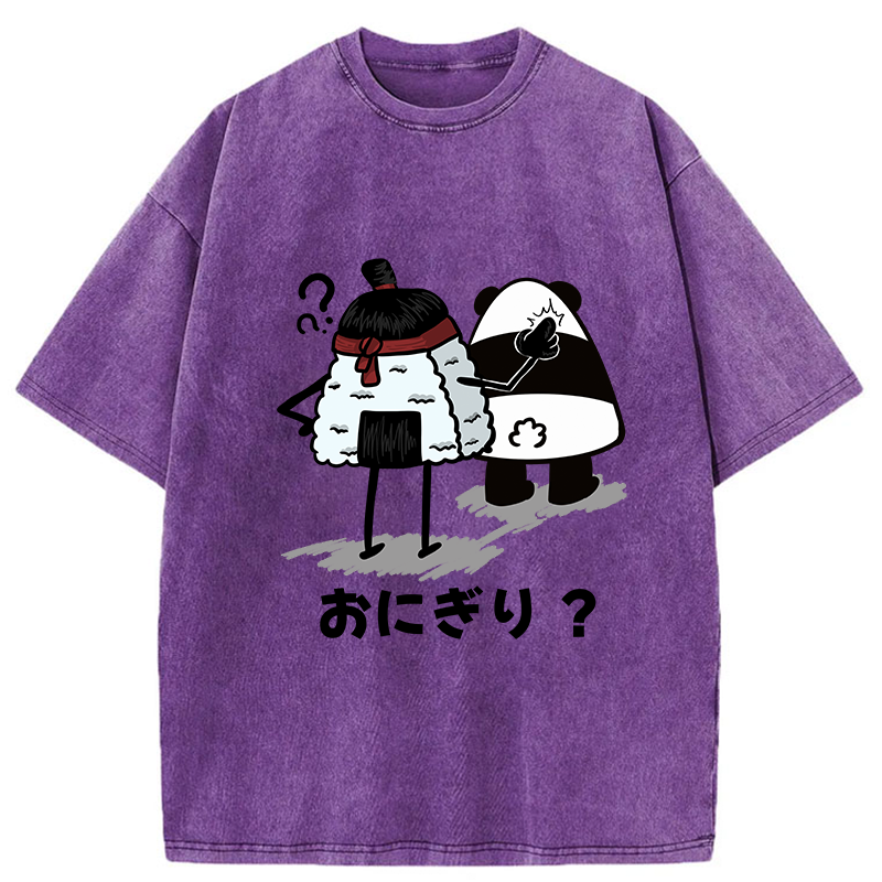 Tokyo-Tiger Are You A Rice Ball Washed T-Shirt