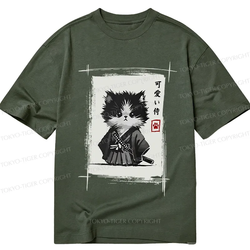 Tokyo-Tiger Kitten Samurai Classic T-Shirt