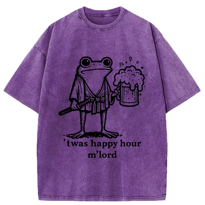 Tokyo-Tiger Happy Hour Frog Washed T-Shirt