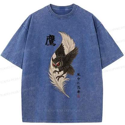 Tokyo-Tiger Ninja In The Wind Washed T-Shirt