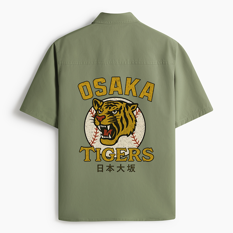 Tokyo-Tiger Funny Osaka Tigers Work Shirt