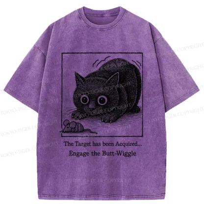 Tokyo-Tiger Swinging Cat Washed T-Shirt