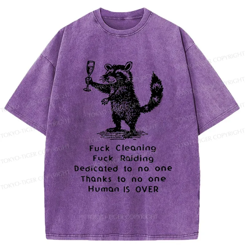 Tokyo-Tiger Rebellious Raccoon Washed T-Shirt