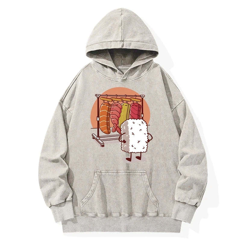 Tokyo-Tiger Which One Should I Wear Today Washed Hoodie Sale