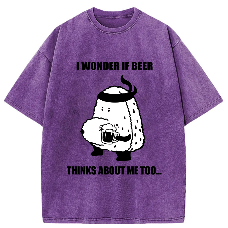 Tokyo-Tiger Onigiri With A Beer Belly Washed T-Shirt