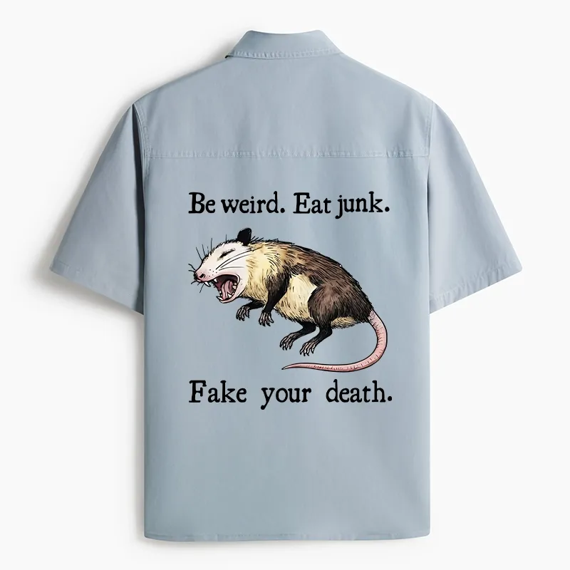 Tokyo-Tiger Possum Playing Dead Work Shirt