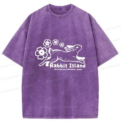 Tokyo-Tiger Rabbit Island Washed T-Shirt