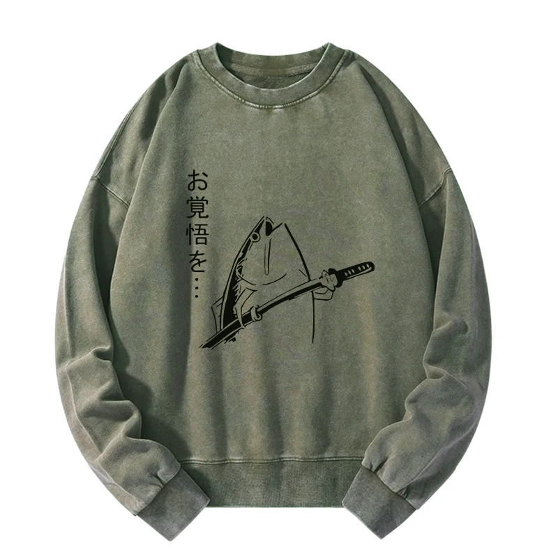 Tokyo-Tiger The Fish With The Knife Japanese Washed Sweatshirt