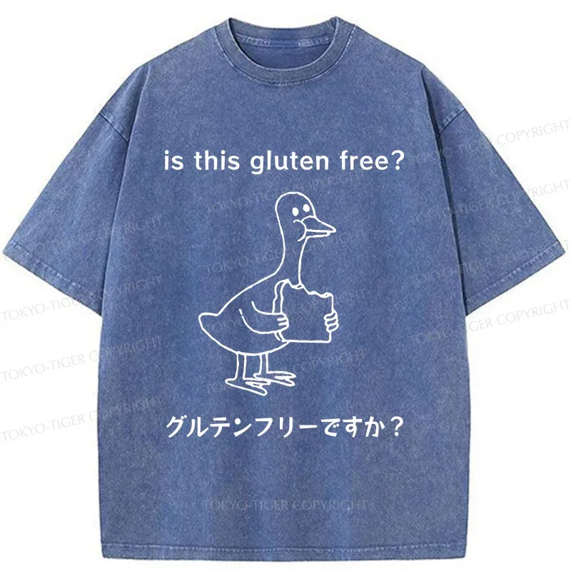 Tokyo-Tiger Avoid Gluten Product Washed T-Shirt
