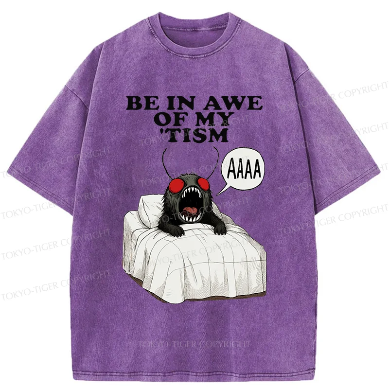 Tokyo-Tiger Mothman Wakes Up Washed T-Shirt