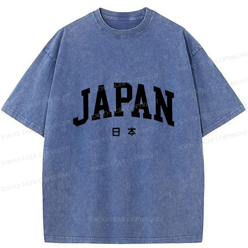 Tokyo-Tiger Simple Japan Washed T-Shirt