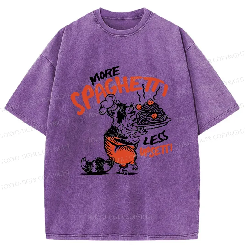 Tokyo-Tiger Raccoon Chef Washed T-Shirt