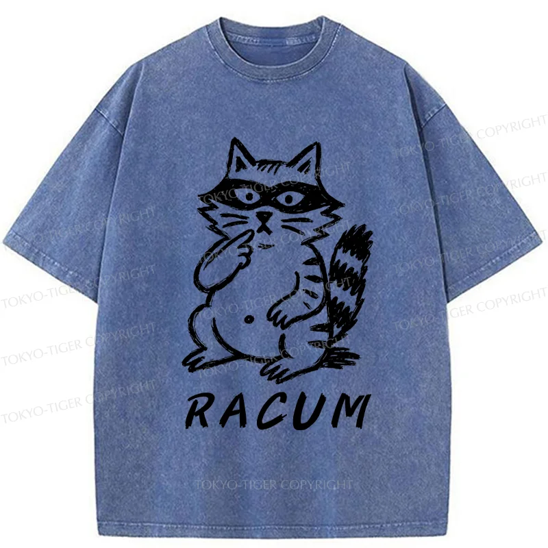 Tokyo-Tiger Cunning Raccoon Washed T-Shirt