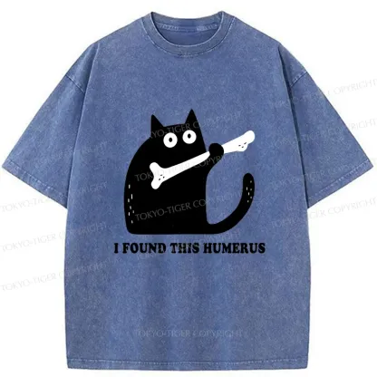 Tokyo-Tiger Cat Found This Humerus Washed T-Shirt