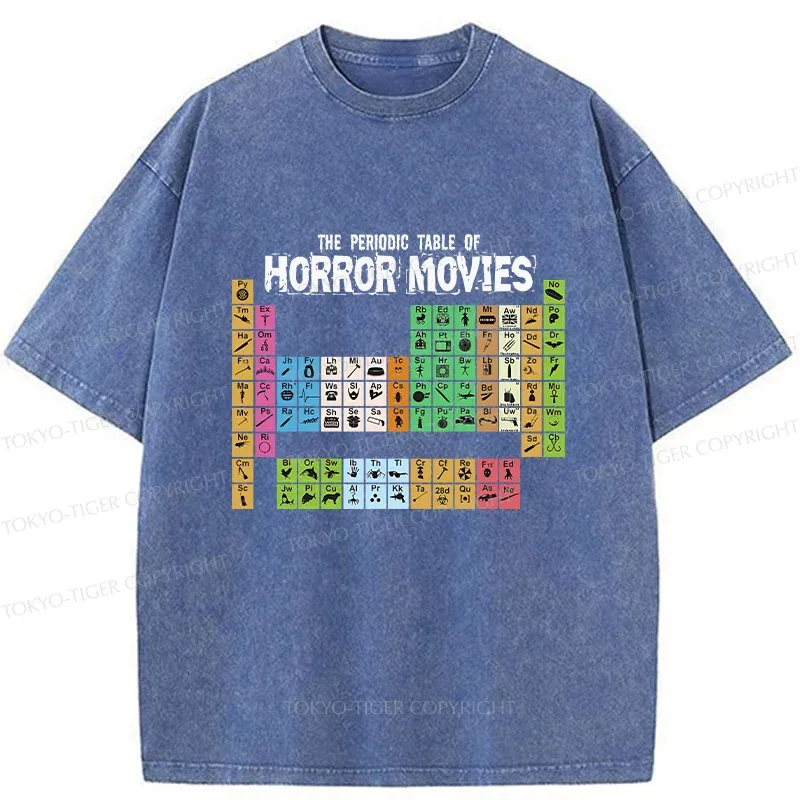 Tokyo-Tiger Horror Elements Washed T-Shirt