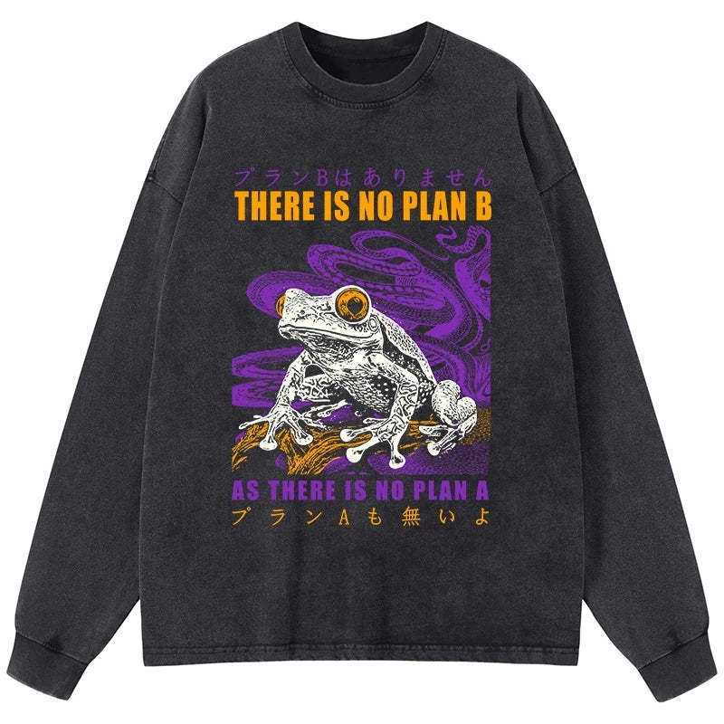 Tokyo-Tiger Thers Is No Plan B Frog Washed Long Sleeve T-Shirt Sale