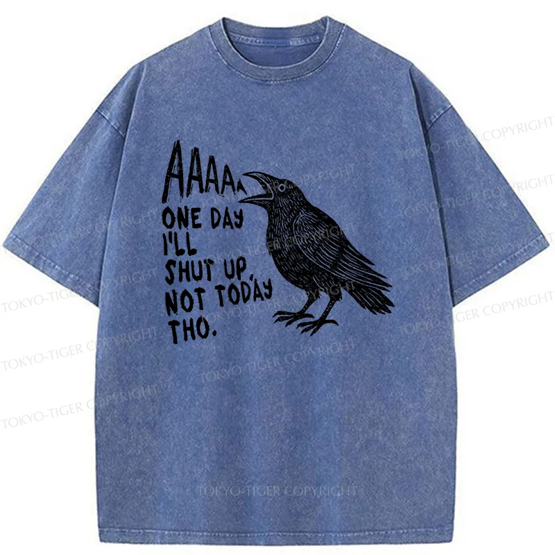Tokyo-Tiger Funny Crow Japan Washed T-Shirt