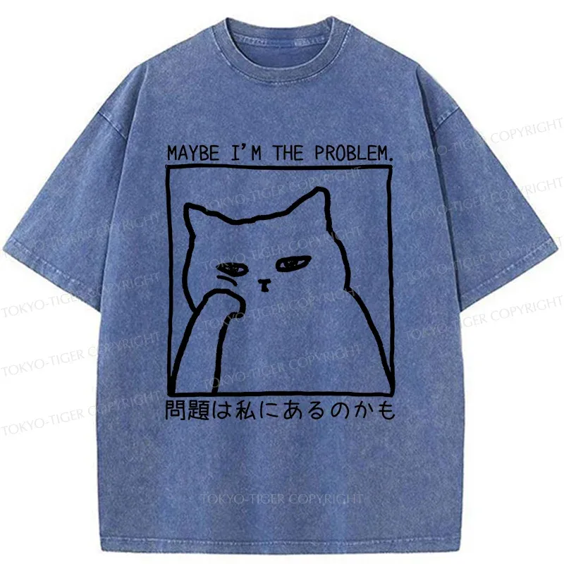 Tokyo-Tiger Cat Is Doubting Itself Washed T-Shirt Sale