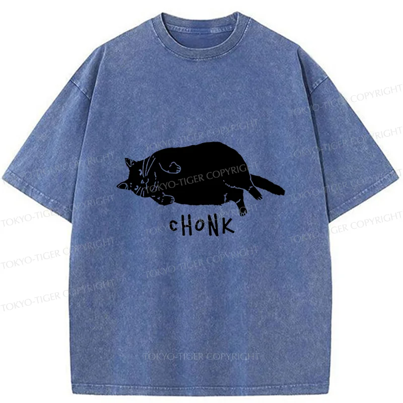 Tokyo-Tiger Chonk Cat Washed T-Shirt